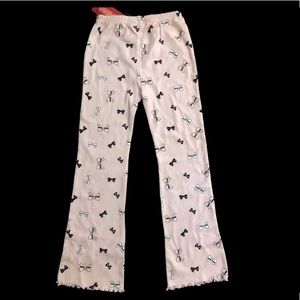 Gymboree IT’S A GIRL THING pink NWT bow pants sz 7
